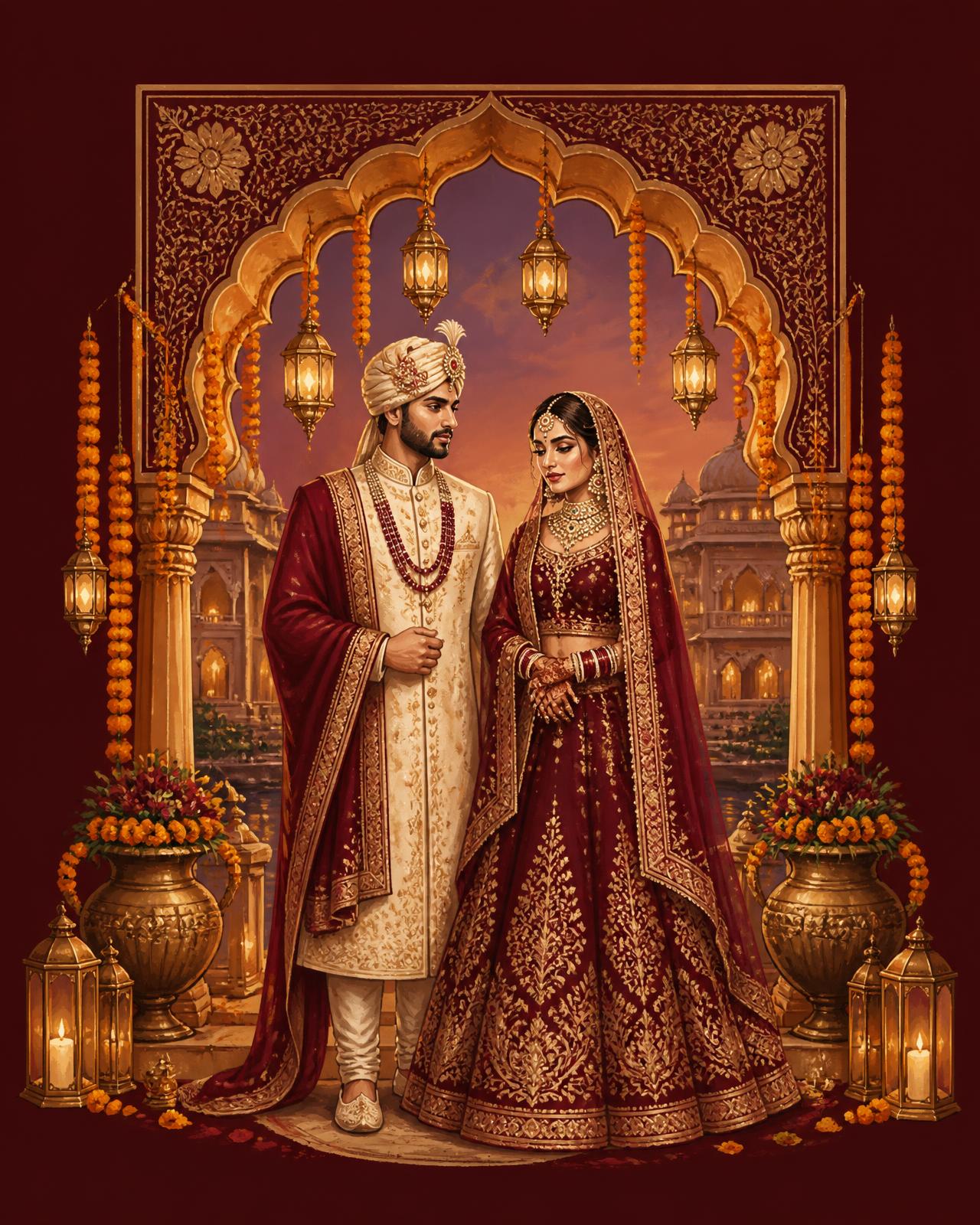 A luxury Indian wedding celebration