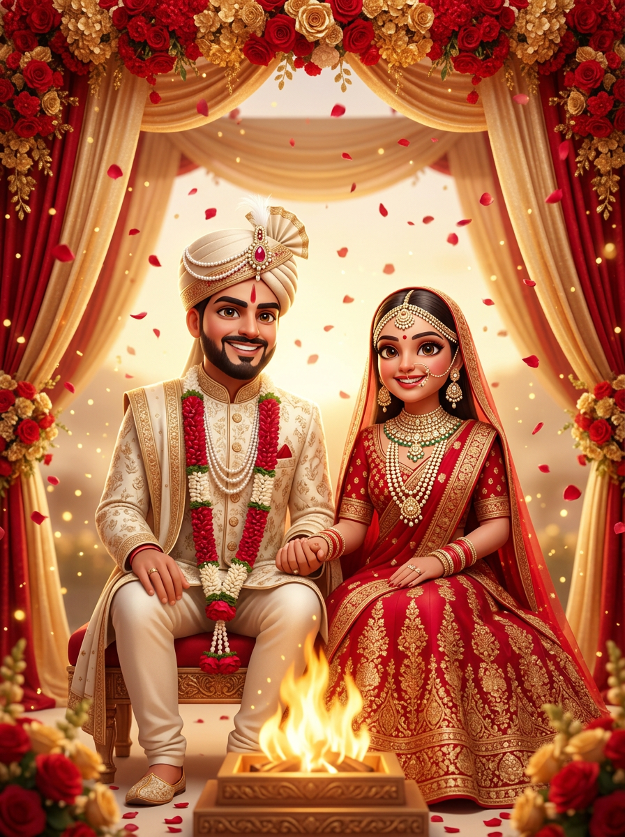 Wedding Ceremony character look